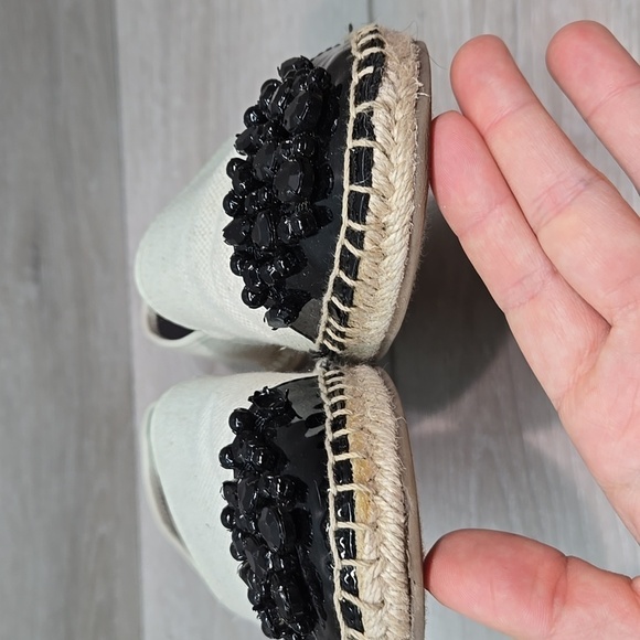 Sam Edelman Women's Linda Beige & Black Espadrilles Loafer Slip On Shoes 8 - Picture 6 of 13